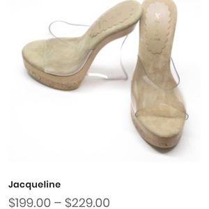 XTC clear wedge Jacqueline heel